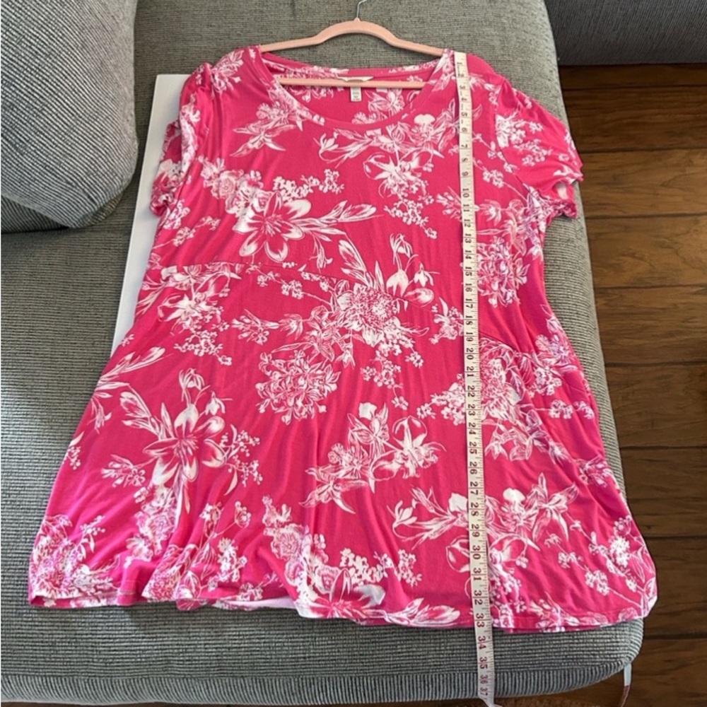 Soma nightgown Pink and White Floral size XXL - Picture 5 of 6